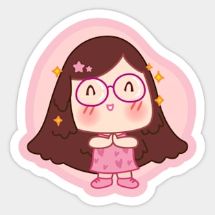 Cute girl design Sticker